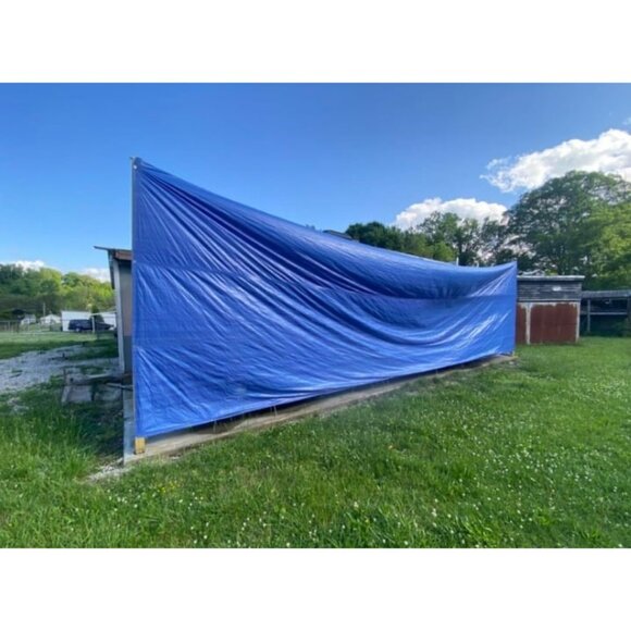 10 x 10 Ft. All-Purpose Multi-Use Protection/Coverage 5-mil Poly Tarp - Picture 2 of 2